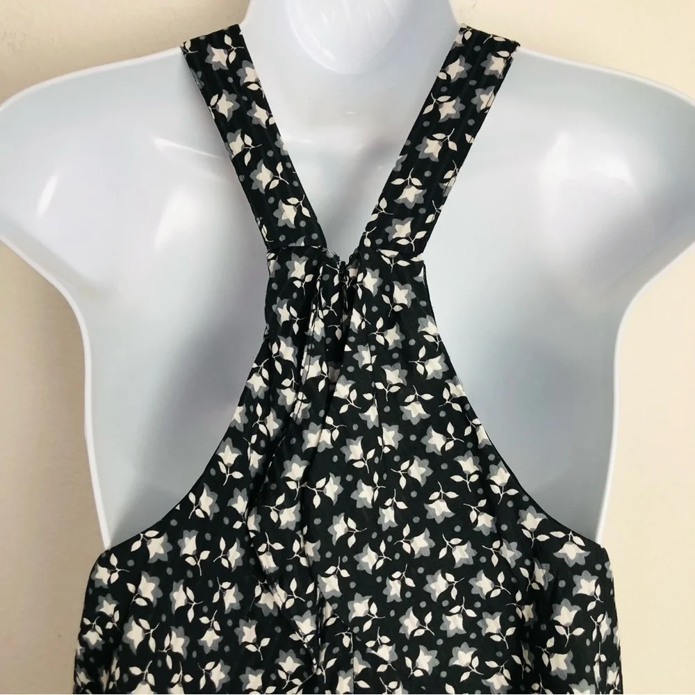 LOFT Floral Print Halter Romper
